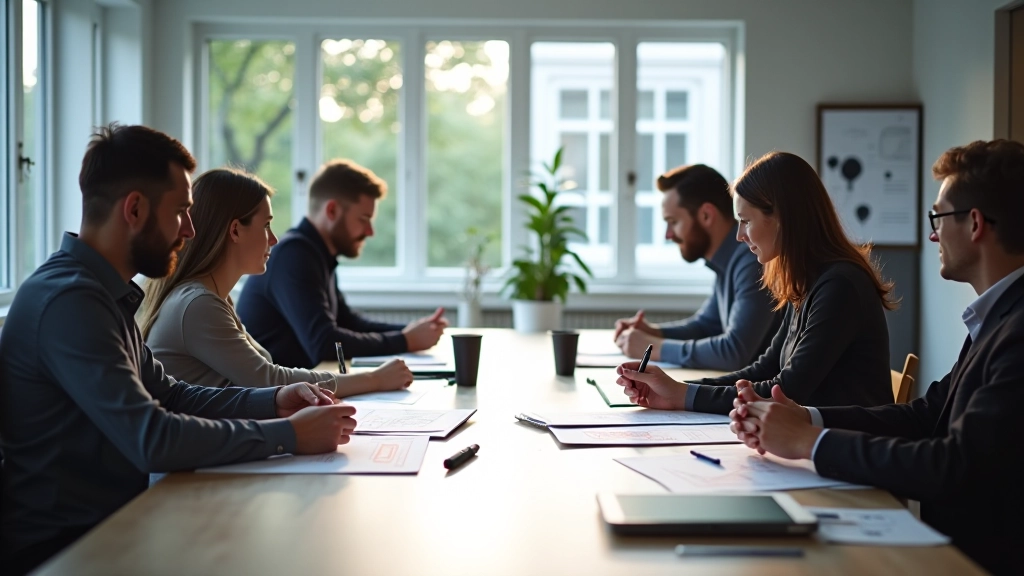 Ontwerp team werkend aan wireframes en prototypes